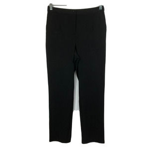 Linea By Louis Dell'Olio Pants Women Sz 8 Black Elastic Waist Pockets Microfiber